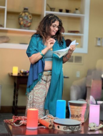 <i>Storytelling, Dancing, Reading and Facilitating</i><br />Using story, dance, ritual and poetry to prompt reflection and discussion about inviting in sweetness during times of transition and transformation.